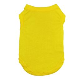 Dog Clothes Pet Clothing T-shirt (Option: Yellow-XS)