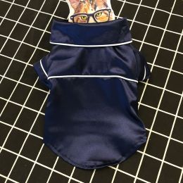 Fashion Personality Teddy Dog Clothing (Option: Navy Blue-2XL)