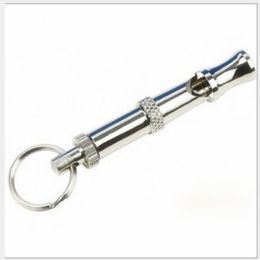 Silver Durable Dog Training Whistle (Color: Silver)
