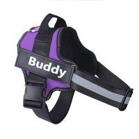 Reflective And Breathable Adjustable Pet Strap Vest (Option: Purple-XL)