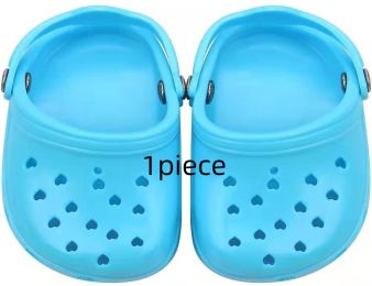 Dog Hole Shoe Wear-resistant Silicone (Option: Blue-1piece)