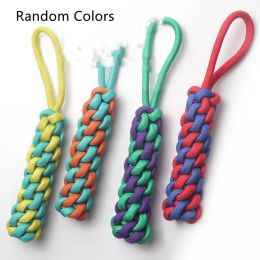 Pet Cotton Rope Knot Toy Set Bite Resistant Teeth Grinding (Option: Random Colors-Handheld Cornucopia)
