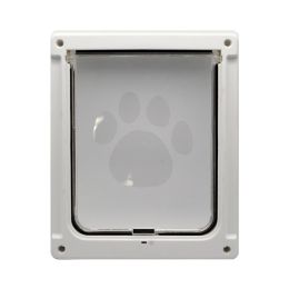 Pet Supplies Plastic Door Fence (Option: White-Small Size 35x29CM)