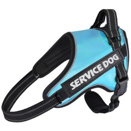 Large And Medium-sized Dog Traction Rope Vest (Option: Blue-M)