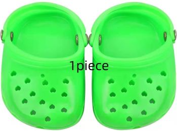 Dog Hole Shoe Wear-resistant Silicone (Option: Green-1piece)