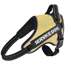 Large And Medium-sized Dog Traction Rope Vest (Option: Gold-M)