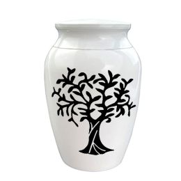 Tree Of Life Cremation Memorial Jar Store Pet Supplies (Option: White1)