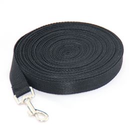 Fashion Pet Dog Solid Color Leash (Option: Black-1.2M x 1.5CM)