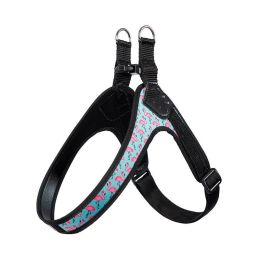 Puppy Harness Leash Vest Style (Option: Flamingo-Bust56 to 70cm)