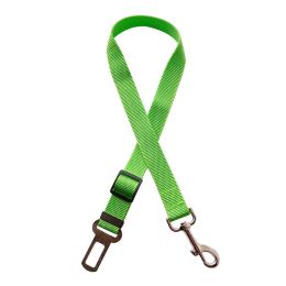 Pet Car Seat Belt Car Retractable Hand Holding Rope (Color: Green)