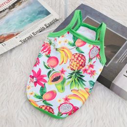 Avocado Summer Outdoor Breathable Sling Vest For Dogs (Option: Tropical fruit-L)