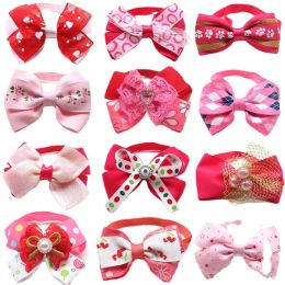 Princess Style Bow Tie Dog Cat Universal Decoration (Option: Mixed color-1pack)