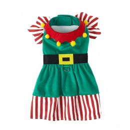 Dog Clothes Warm Creative Holiday Clothing (Option: Christmas Green-XL)