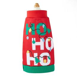Dog Clothes Warm Creative Holiday Clothing (Option: Vest Lined With Lights-XL)